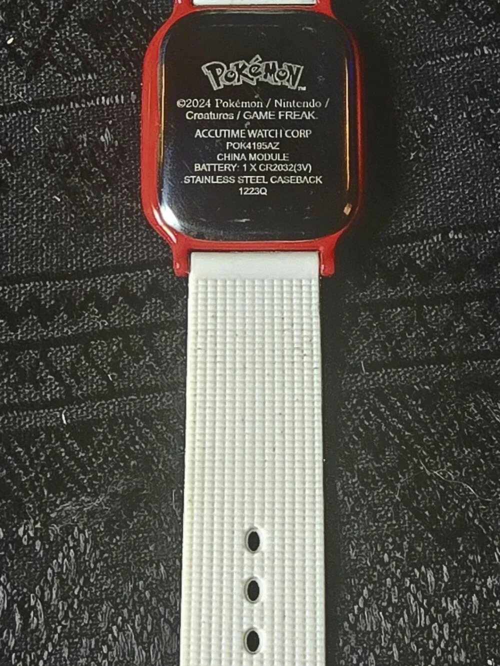 Kids Digital Watch with Pikachu - Red/White